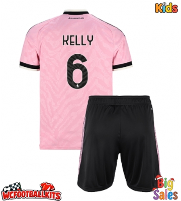 Juventus Lloyd Kelly #6 Replica Away Stadium Kit for Kids 2026-27 Short Sleeve (+ pants)